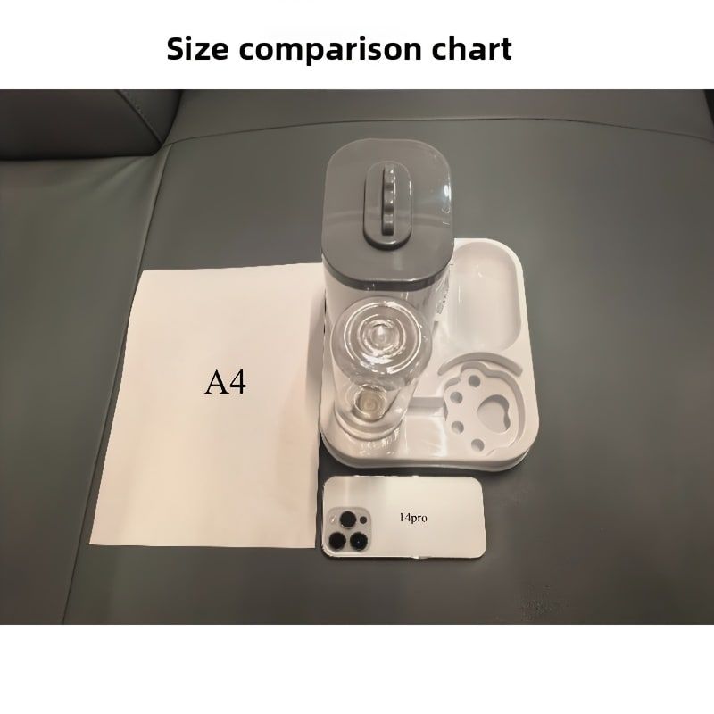 Automatic Pet Feeder & Water Dispenser Combo - size and measurements