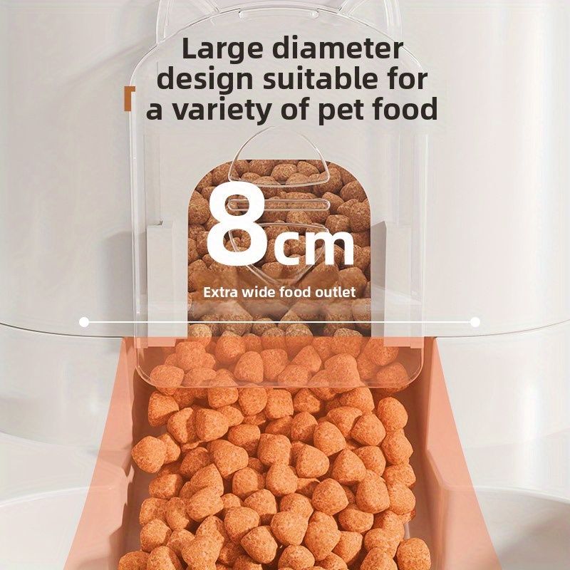 Automatic Pet Feeder & Water Dispenser Combo - size and measurements