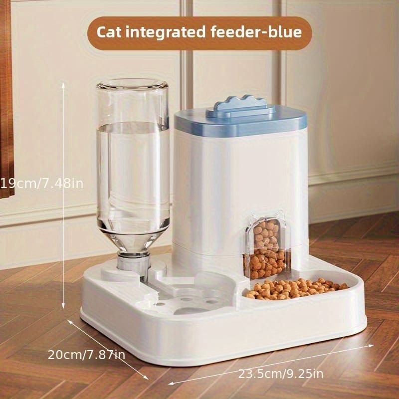 Automatic Pet Feeder & Water Dispenser Combo - size and measurements