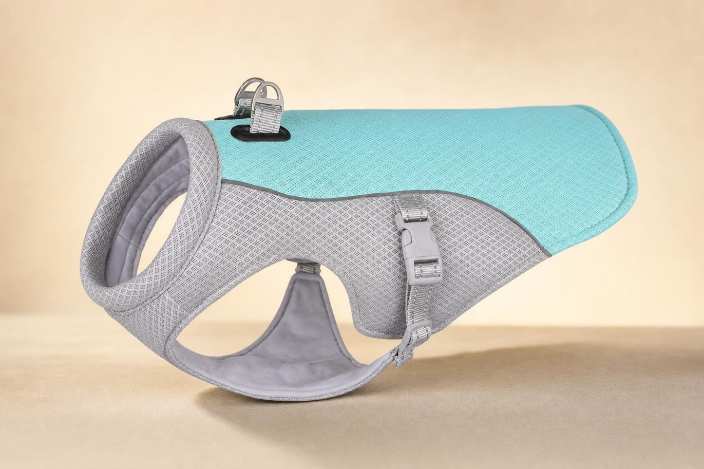 Dog Cooling Vest Harness with Traction D-Rings - angle