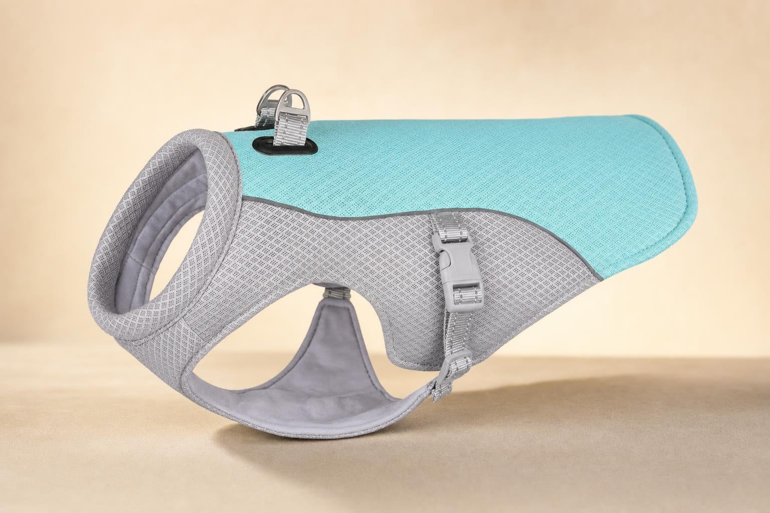 Dog Cooling Vest Harness with Traction D-Rings - angle