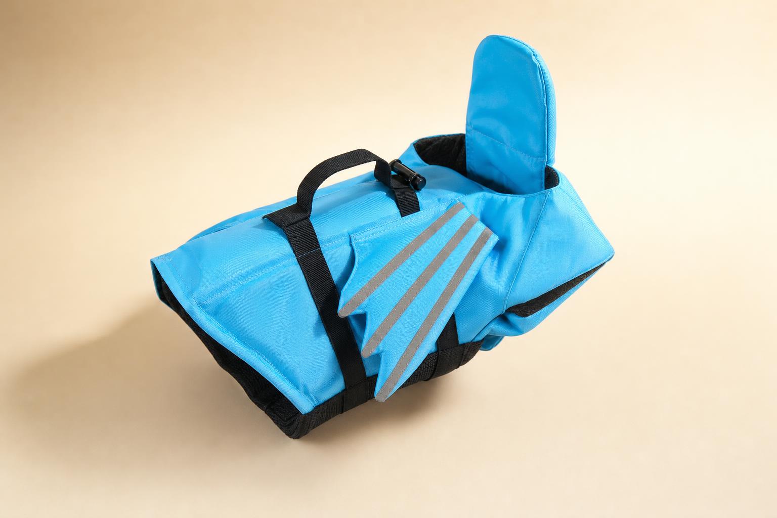 Dog Life Jacket with Grab Handle - angle
