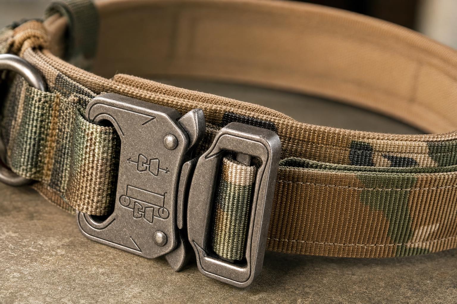 Heavy Duty Nylon Dog Collar with Control Handle - detail