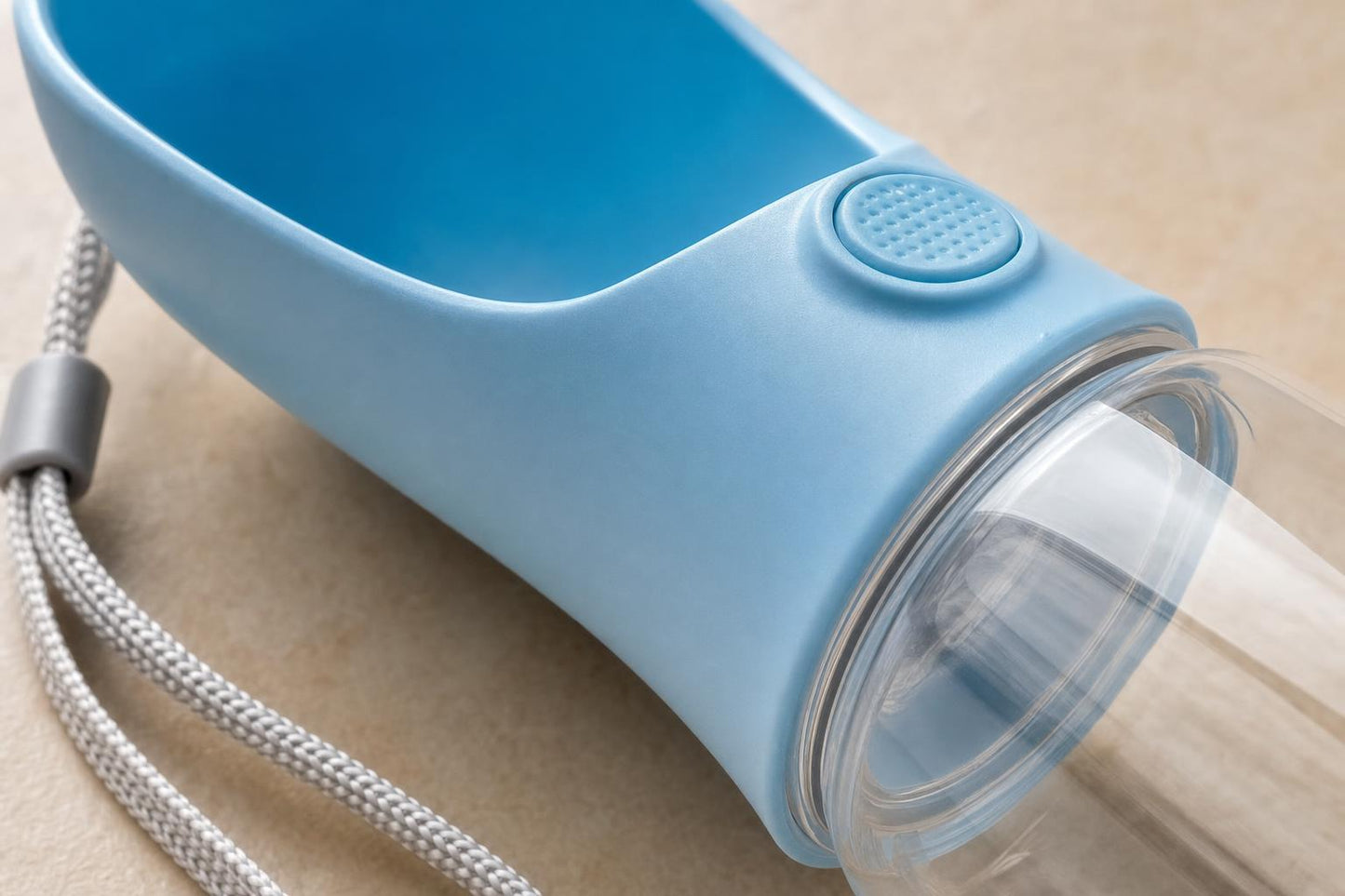Portable Pet Water Bottle with Built-In Bowl