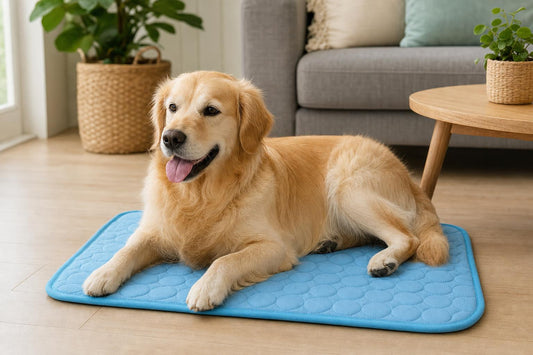Dog Cooling Blanket Cooling Mat Cooling Mat for Dog Cat Pet Automatic Cooling Pillow - in-use