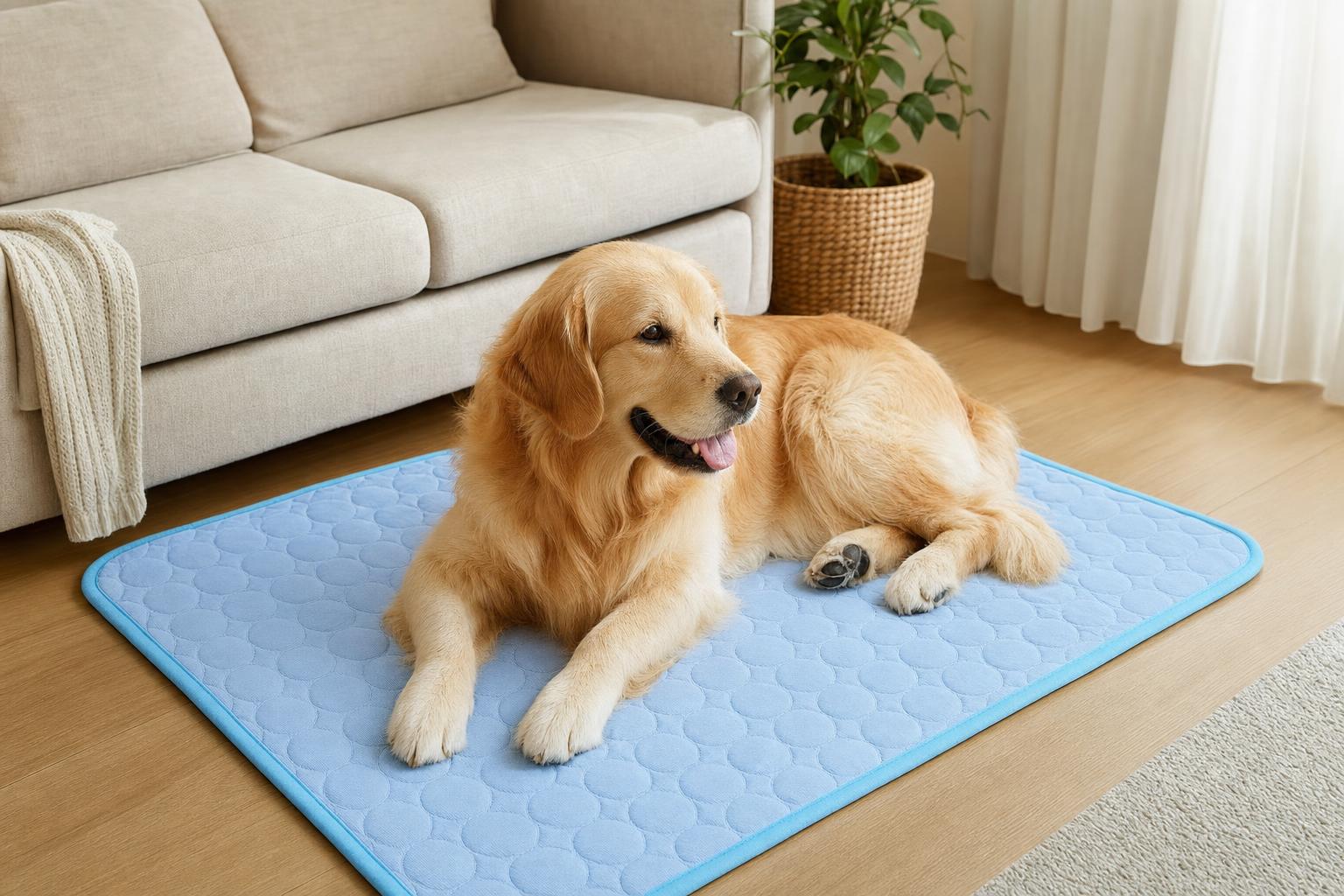 Dog Cooling Blanket Cooling Mat Cooling Mat for Dog Cat Pet Automatic Cooling Pillow - scale
