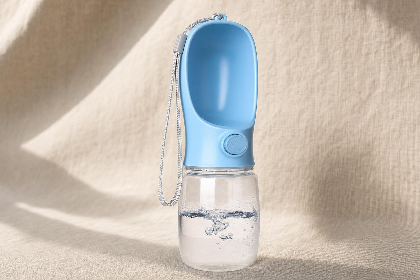 Portable Pet Water Bottle with Built-In Bowl